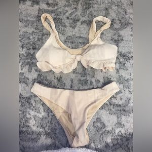 Cream bikini size small